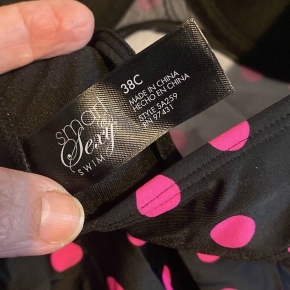 Swim top pink polkadot - Picture 5 of 5